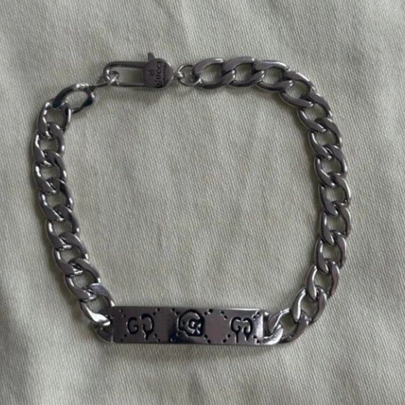 Gucci Sterling Silver Ghost Men's Bracelet - Picture 1 of 6